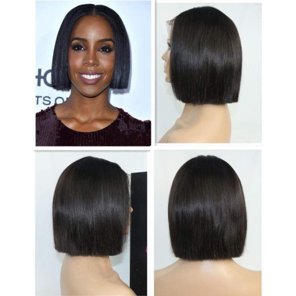 Kelly Roland short natural wig collage