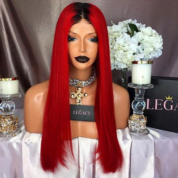 Red Davenport Lace Front Wig
