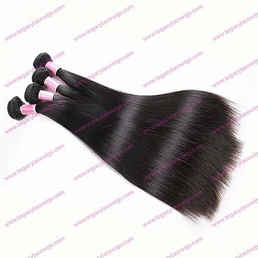 Straight Black weft with 360 frontal